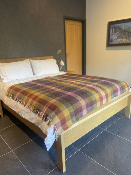 Checkered  Autumn Coloured Throw