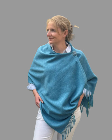 ocean blue poncho