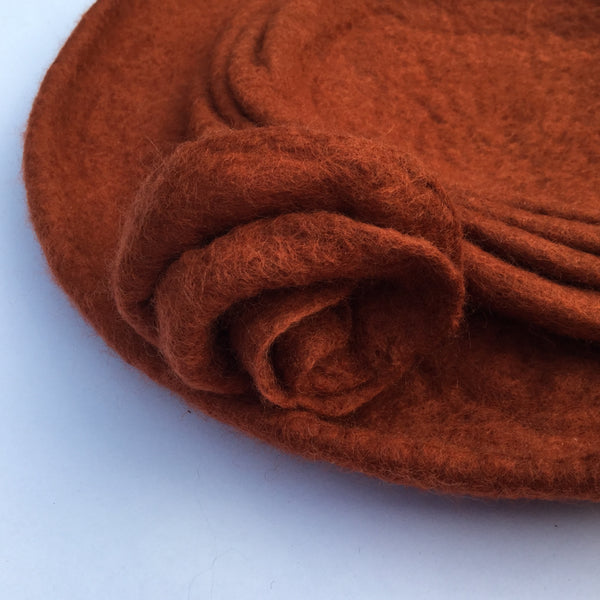 felted hat - orange