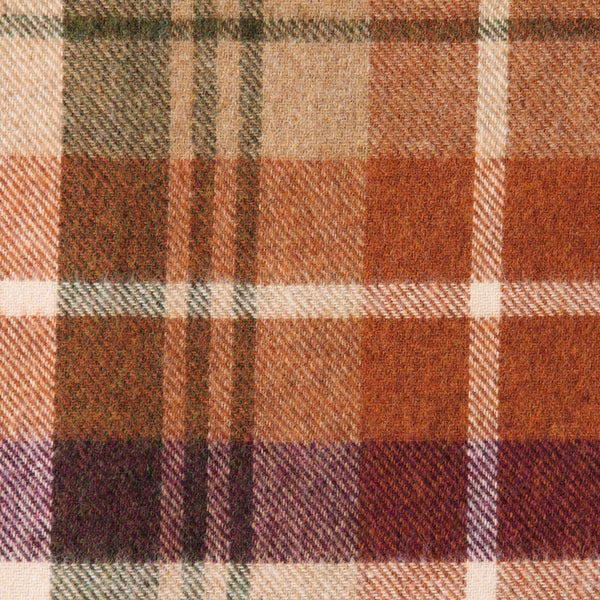 Tonal brown/orange merino lambswool