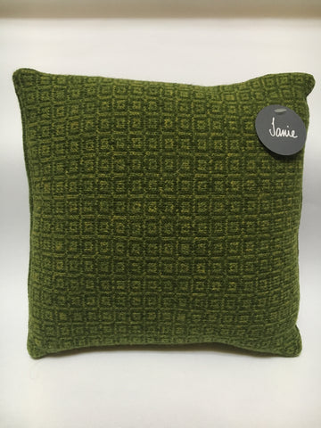 Knitted Merino Lambswool Cushion  square tile design